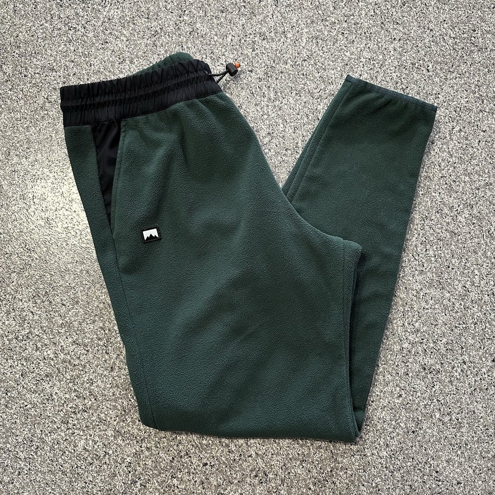Montec Pants Mens M Green Fleece Jogger Sweatpants Ski Snowboard